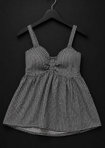 Chic Gingham Babydoll Top