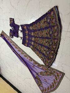 Celebrity style Purple Lehenga Choli