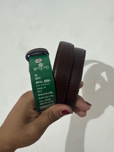Brown leather belt
