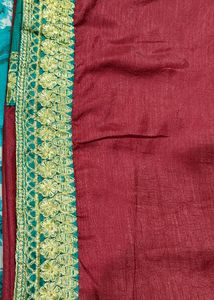 New Beautiful Saree, Embroidery Work Unstitched Bl
