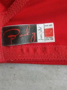 Red Cotton Bra