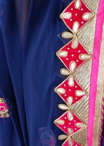 💠Y2K ROYAL BLUE GEORGETTE SAREE💙