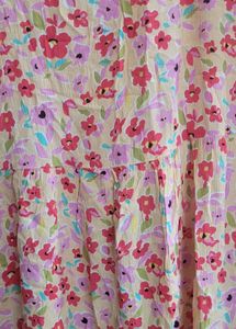 Floral Print Tiered Mini Dress