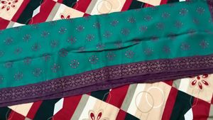 Teal Dupatta with Floral Print