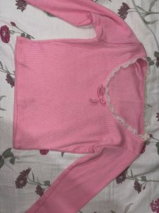 y2k Cute Pink Long Sleeve Top