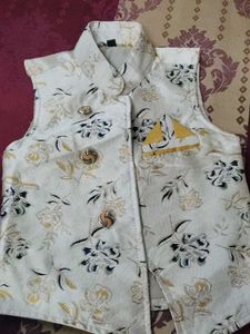 kids Floral Print Nehru Jacket
