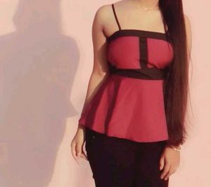 Stylish Red Peplum Top