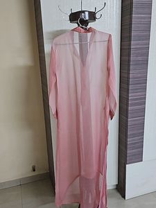 Pink Kurta With Plazzo And Dupatta