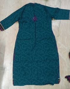 Embroidered Kurta Shrug With Pants &amp; Dupatta