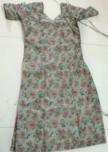 Floral Print Embellished Kurta set