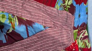Maroon Floral Print Kurta Set