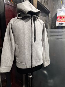 Gray Zip-Up Hoodie