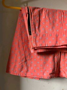 Coral Printed Skirt