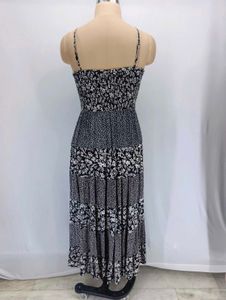Bohemian Floral Print Maxi Dress