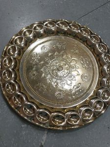 Fruit Basket And Golden Plate