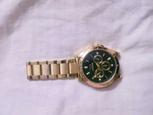 Gold Chronograph Watch