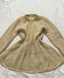 Cream Knit Dress