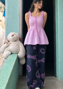 Pink Gingham Ruffle Top 🩷🌷