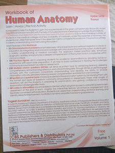 Human Anatomy Workbook Vol 1
