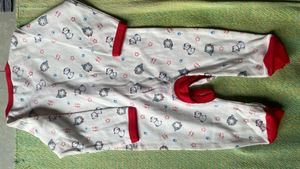 Cozy Footed rompers- pack of 3