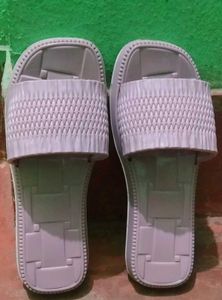 Lavender Woven Slides