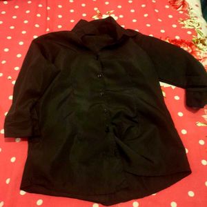 Classic Black Button-Up Shirt