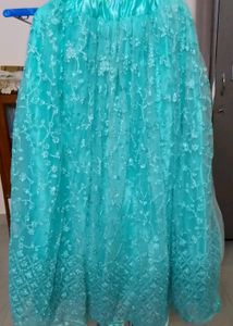 Embellished Top And Skirt Lehenga Choli With Jacke