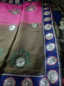 Elegant Blue shaded Saree