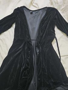 Velvet Wrap Dress