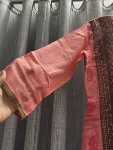 Embroidered Elegant Pink Kurta