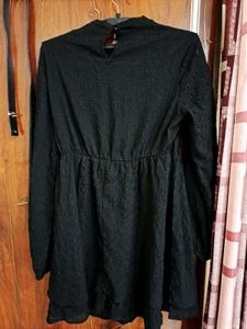 Urbanic Black Gothic Mini Dress