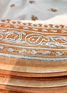 Classic White Saree with Floral Printed Border 🤍