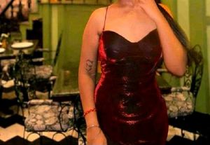 Brand New(Savana Dual Shade)Red Shimmer Mini Dress