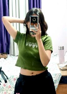 Cute Mickey Mouse Graphic fitted top