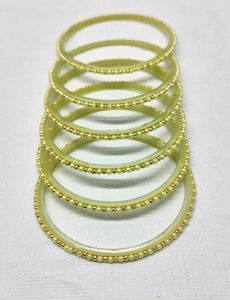 Ethnic Bangle with Pearl & Gold beads