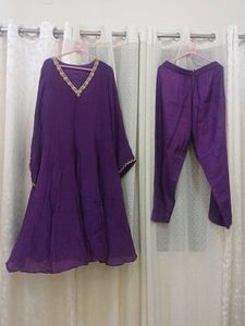 Beautiful Purple Kurta Set