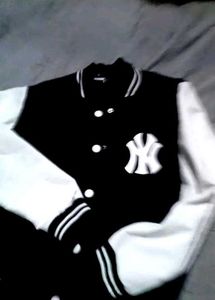 Stylish Black &amp; White Baseball Jacket