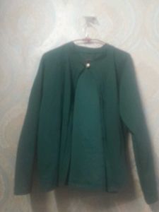 Green short shrug for women