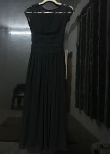 Maxi Black Dress With Slit