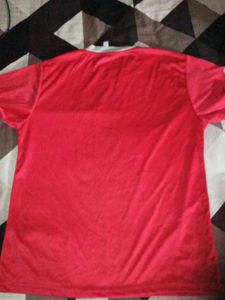 Vibrant Red Casual T-Shirt
