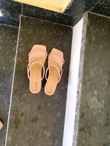 Elegant Nude Strappy Sandals