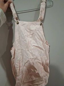 Pink Polka Dot Short Overalls