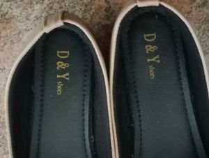 Beige Bow Flats - Size 40
