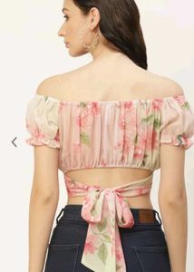Floral Back Design Top!