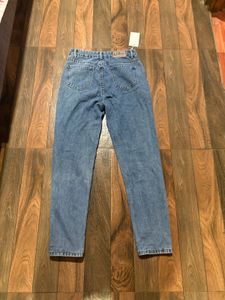Classic Blue Wash Mom Jeans