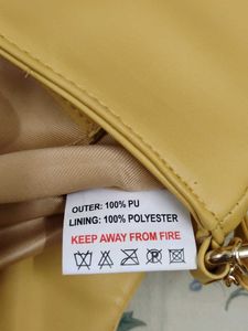 Quilted Yellow Sling Bag