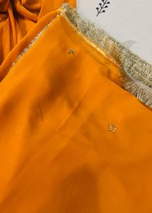 Vibrant Orange Floor length Anarkali suit n Dupatt