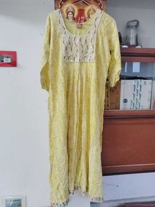 105.Embellished Yellow Kurta