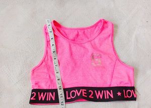 Pink Sports Bra
