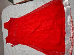 Red Embroidered Kurta Set